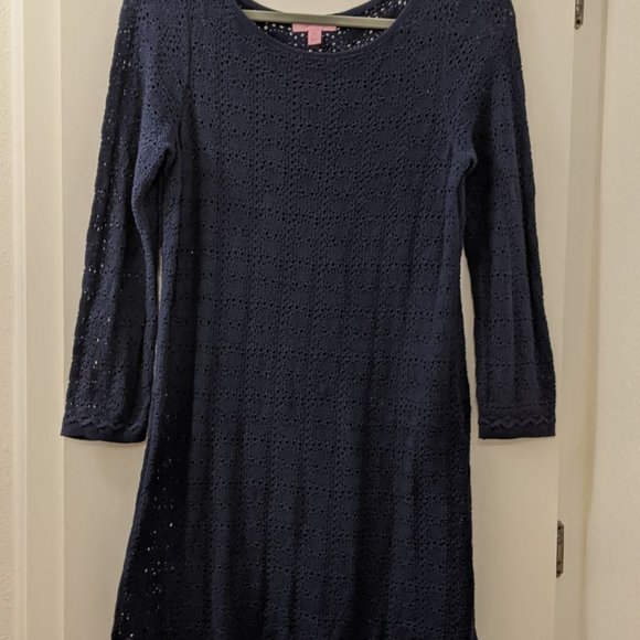 Lilly Pulitzer Navy Tunic - Picture 1 of 6